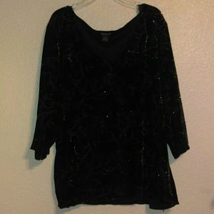 Biyaycda  black bling top